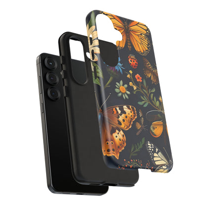 Nature-Inspired Phone Case | Floral Butterfly Design, Tough Phone Cover, Gift for Nature Lovers, Cute Butterfly Case, Home Decor
