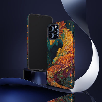 Dragon Art Phone Case, Tough Phone Cover, Fantasy Gift, Unique Mobile Accessory, Dragon Lover Gift, Stylish Protection