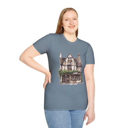 Unisex Softstyle T-Shirt - Heritage in Stone - Traditional British Village Homes