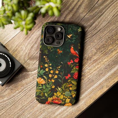 Floral Tough Phone Case, Nature-Inspired Design, Ideal for Garden Lovers, Gift for Birthdays, Christmas, Eco-Friendly Accessory
