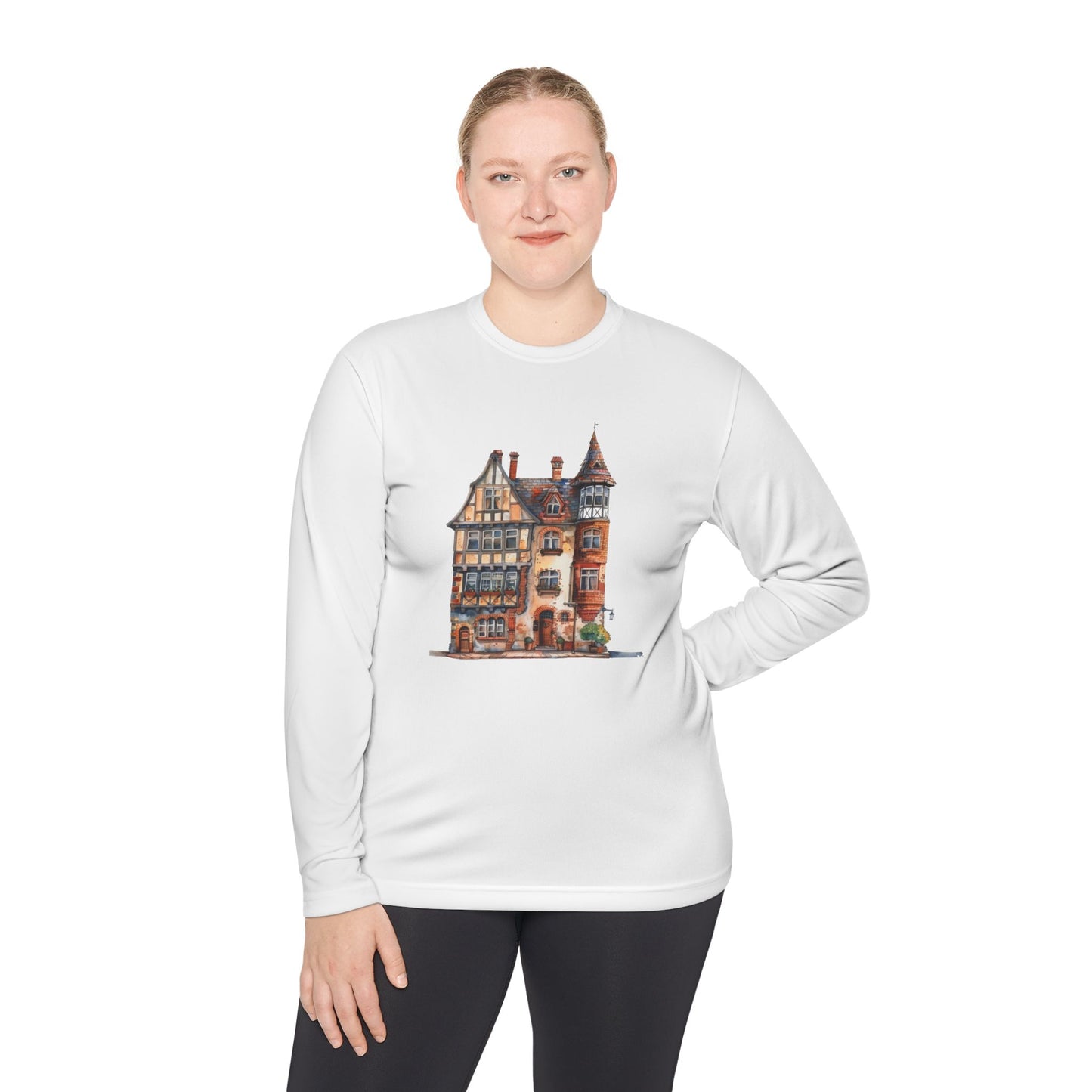 Unisex Lightweight Long Sleeve Tee - The Classic English Countryside Home