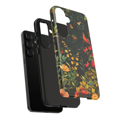 Floral Tough Phone Case, Nature-Inspired Design, Ideal for Garden Lovers, Gift for Birthdays, Christmas, Eco-Friendly Accessory