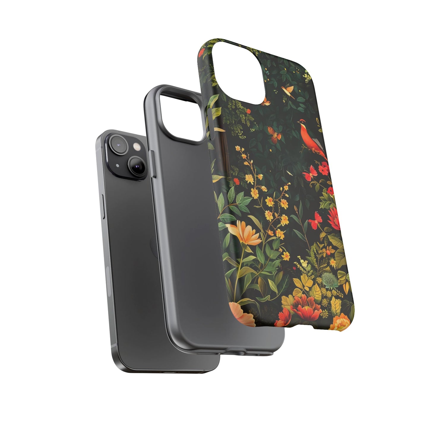 Floral Tough Phone Case, Nature-Inspired Design, Ideal for Garden Lovers, Gift for Birthdays, Christmas, Eco-Friendly Accessory