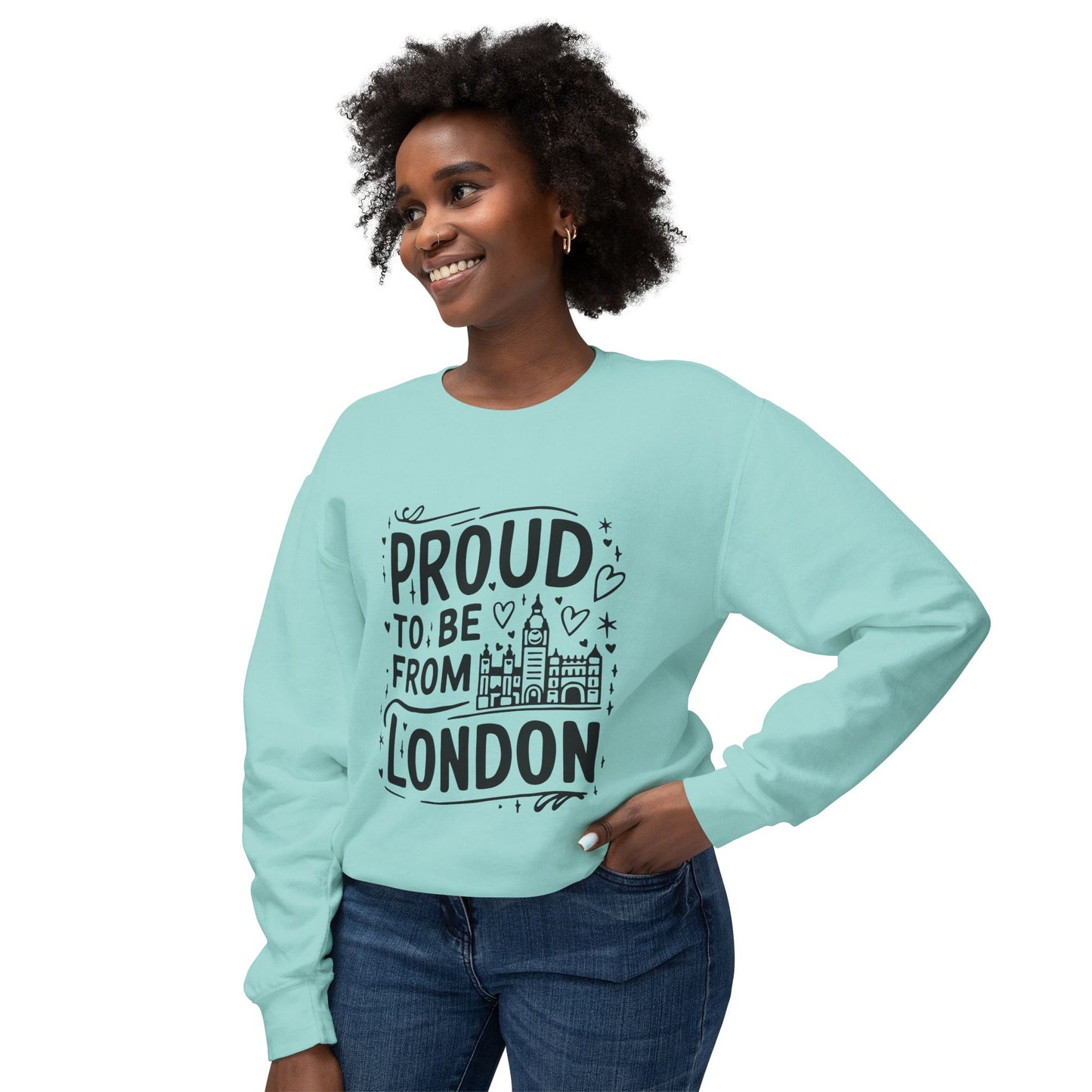 Unisex Lightweight Crewneck Sweatshirt - Proud to be from London