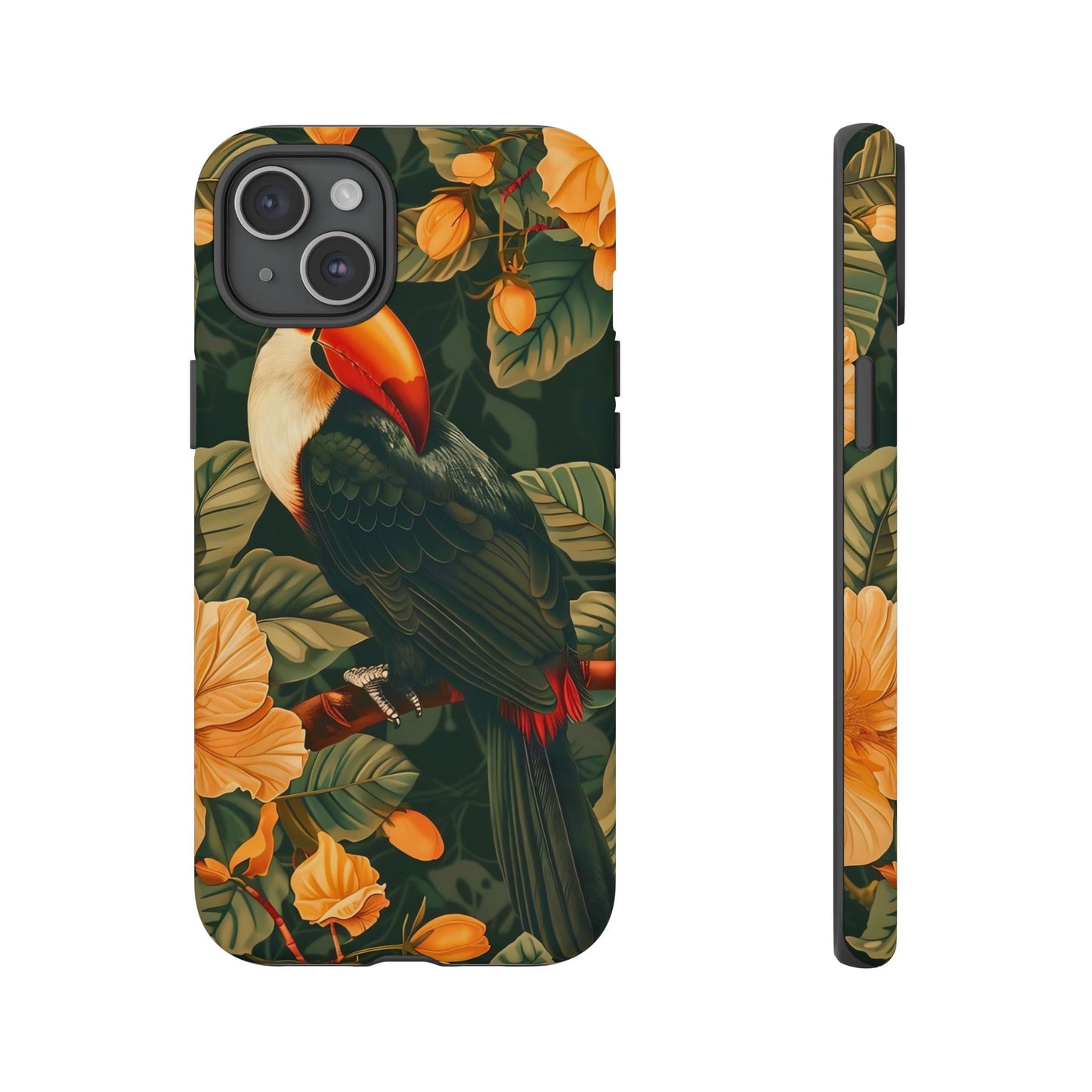 Tropical Toucan Phone Case, Exotic Bird Cover, Nature Lover Gift, Eco-Friendly Design, Customizable Tech Accessory