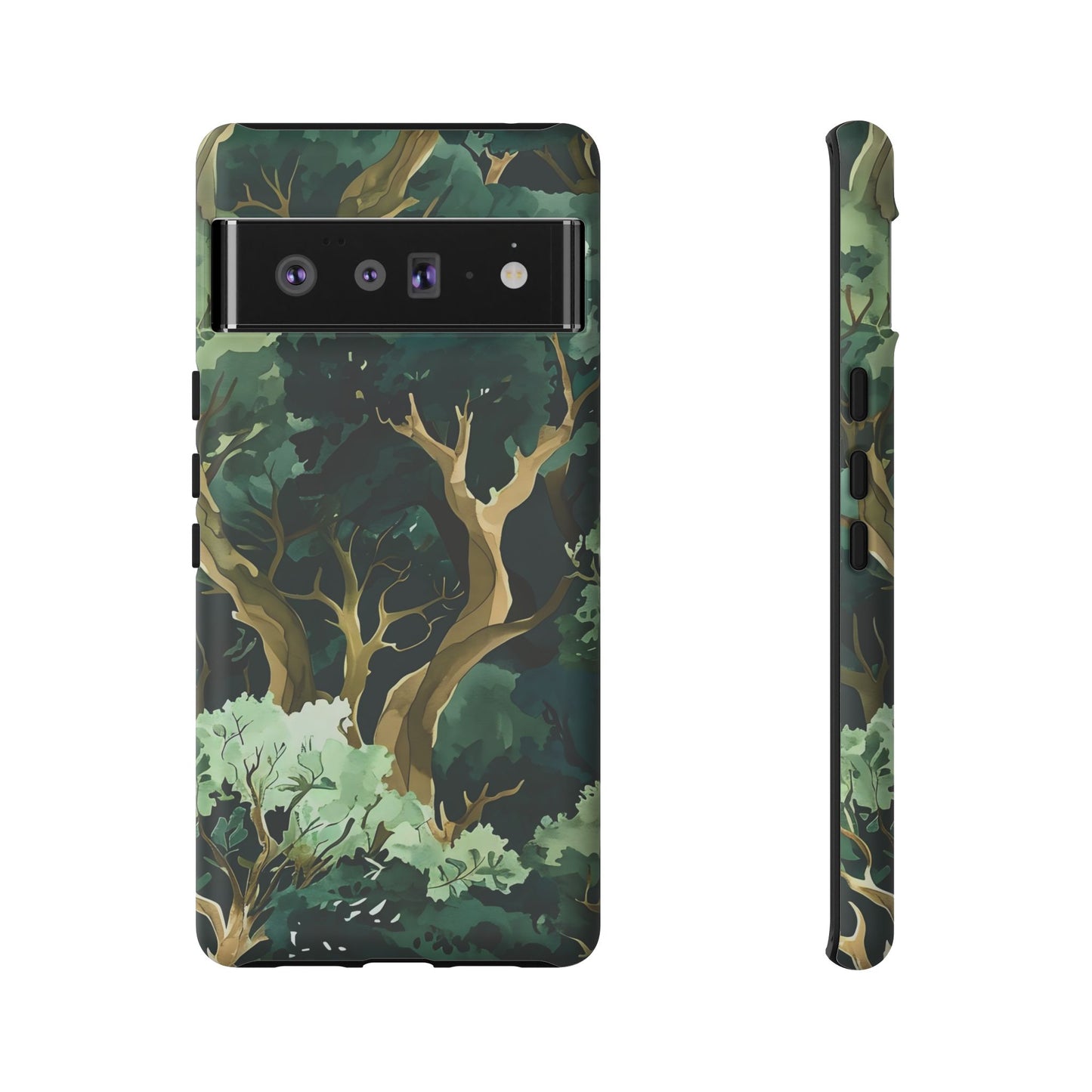 Forest Green Phone Case, Nature-Inspired Tough Cases, Eco-Friendly Gift, Outdoor Lover Accessory, Unique Phone Cover