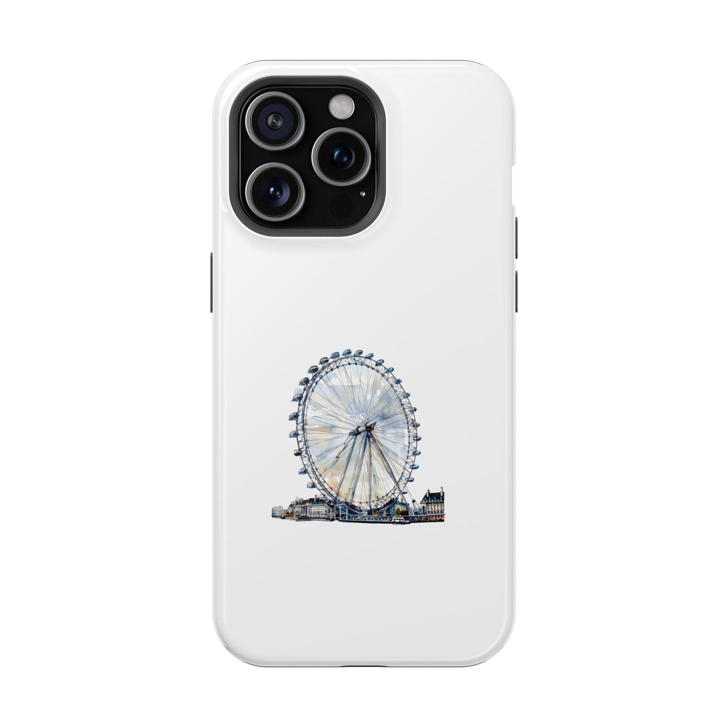 Stylish Magnetic Phone Cases with London Eye Design, Custom Phone Covers, Unique Gift for Travelers, Chic Electronic Accessories