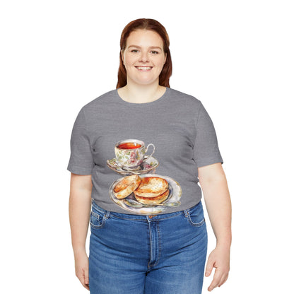 Unisex Jersey Short Sleeve Tee - A Taste of Tradition - Iconic British Cuisine