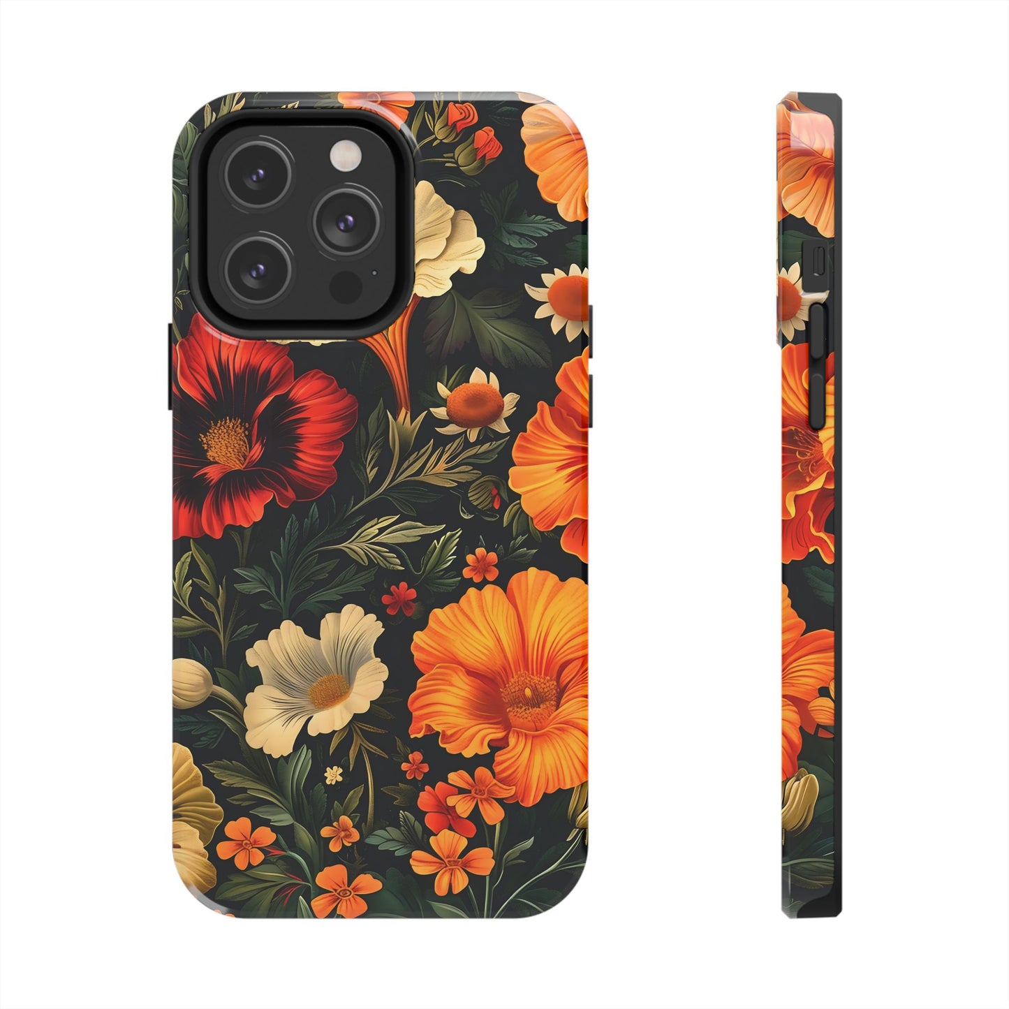 Vibrant Floral Tough Phone Case | Durable Phone Cover | Gift for Her | Spring Accessory | Stylish Tech Protection