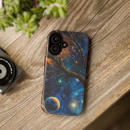 Galaxy Phone Case, Tough Cases with Cosmic Design, Unique Gift for Astronomers, Sci-Fi Fans, Starry Night, Outer Space