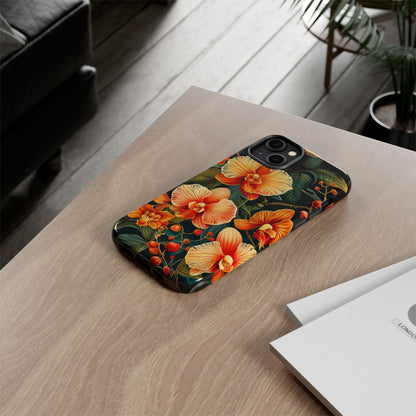 Floral Phone Case - Tough Cases, Protective Cover, Gift for Her, Smartphone Accessory, Floral Design, Nature-Inspired