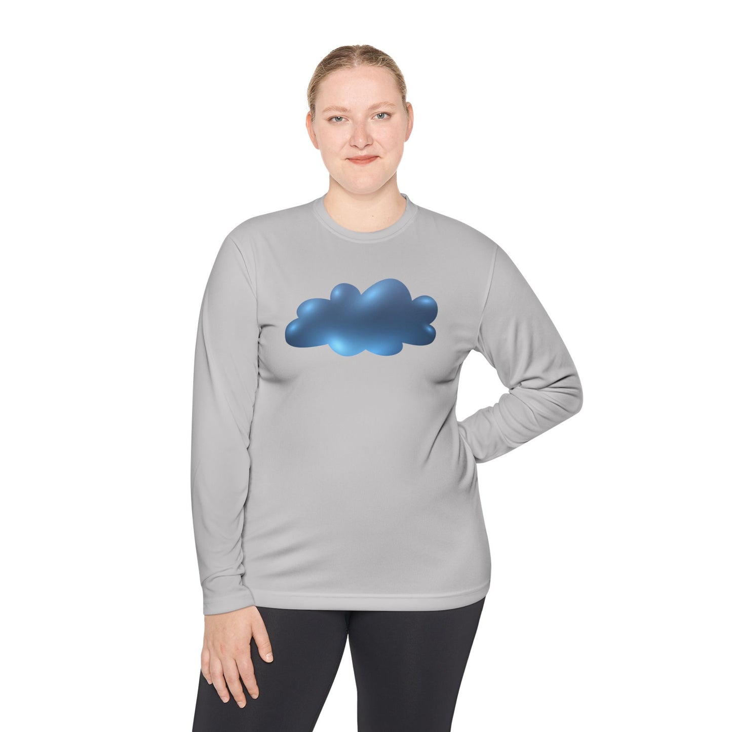 Unisex Lightweight Long Sleeve Tee - Serene Cloudscape - Dreamy Cloud Design