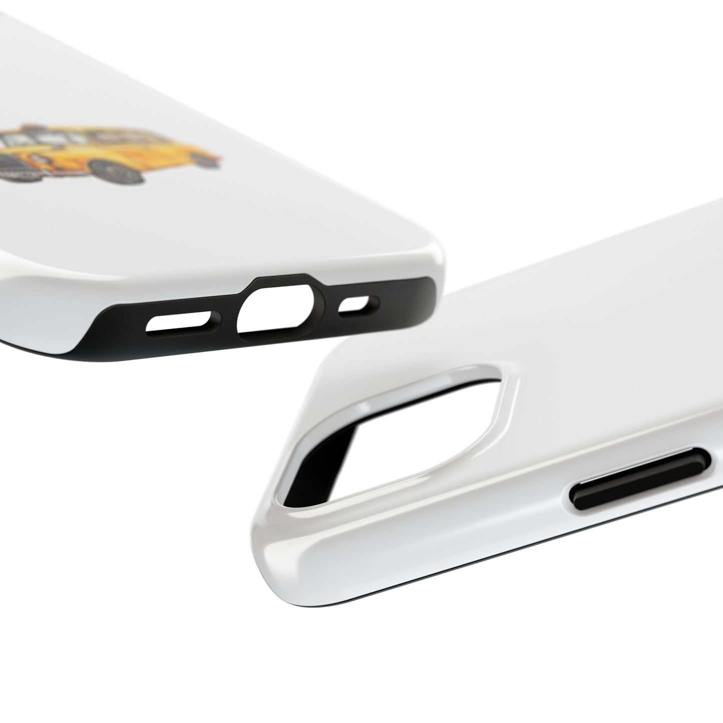 Yellow Taxi Tough Phone Case - Durable Protection for Urban Adventures