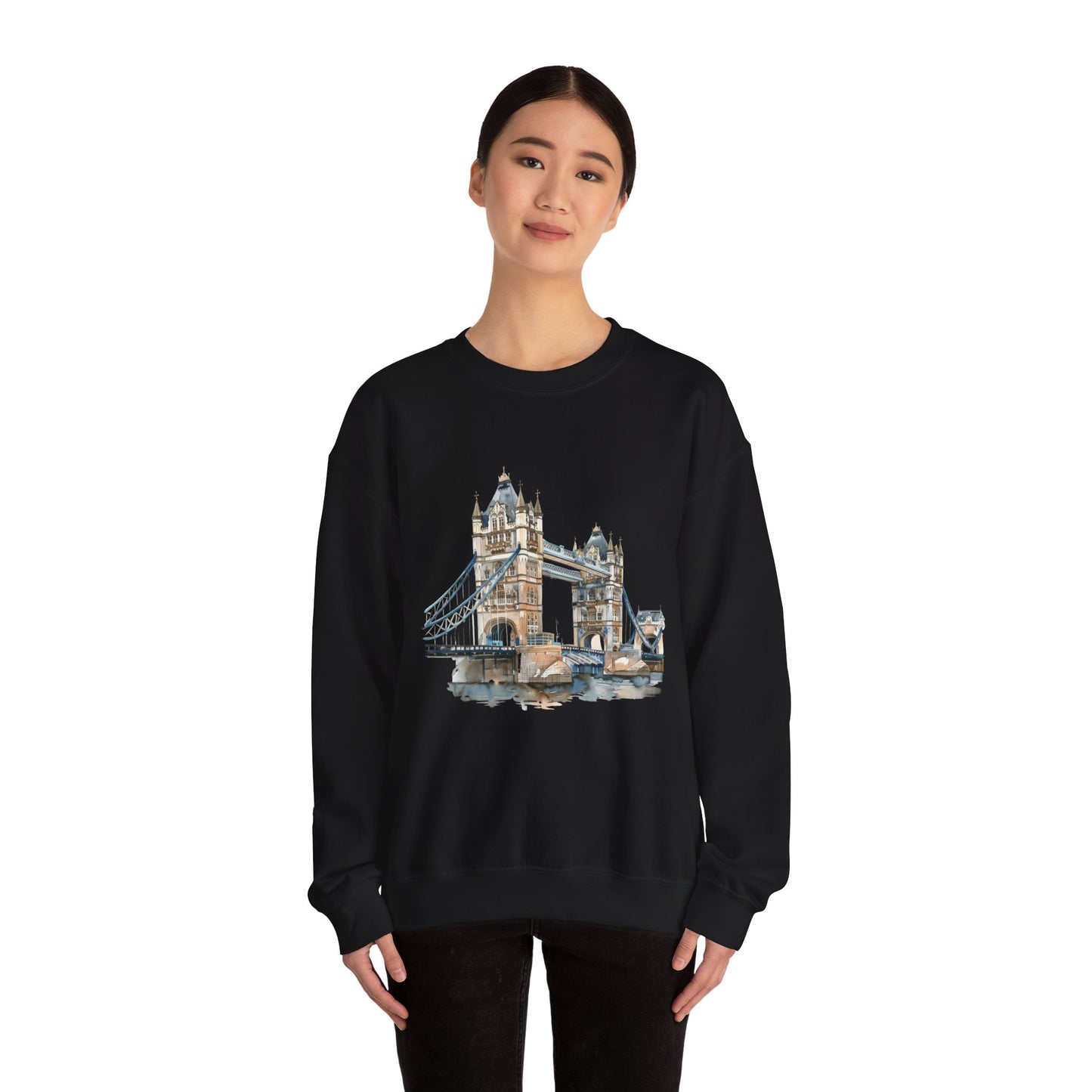 Unisex Heavy Blend™ Crewneck Sweatshirt - London Bridge - Iconic London Landmark