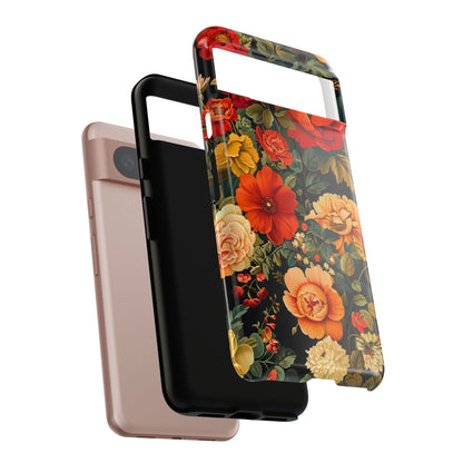 Floral Phone Case, Tough Cases, Decorative Tech Accessories, Gift for Her, Nature Lover Gift, Boho Style Case, Spring Floral Cover