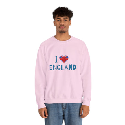 Unisex Heavy Blend™ Crewneck Sweatshirt Cozy  - I Love England