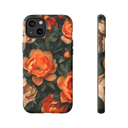 Stylish Floral Phone Case, Tough Cases, Floral Phone Cover, Gift for Her, Spring Accessories, Mother's Day, Phone Protection