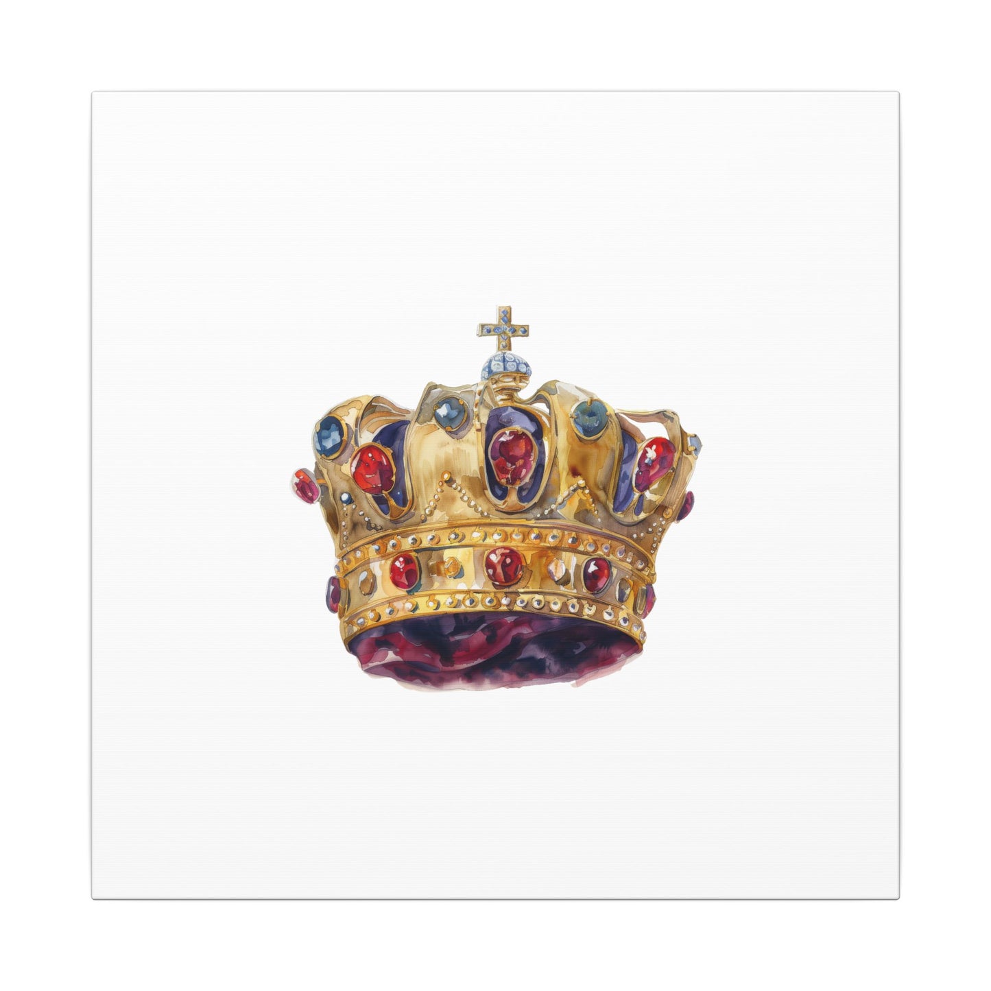 Crown Art Print, Royal Wall Decor, Matched for Home or Office, Gift for Art Lovers, Unique Royalty Artwork