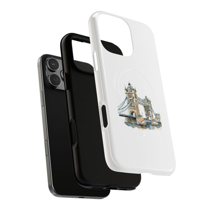 Tough Magnetic Phone Cases with Tower Bridge Design, Durable, Stylish, Unique Gift for Travelers, Perfect for Everyday Use