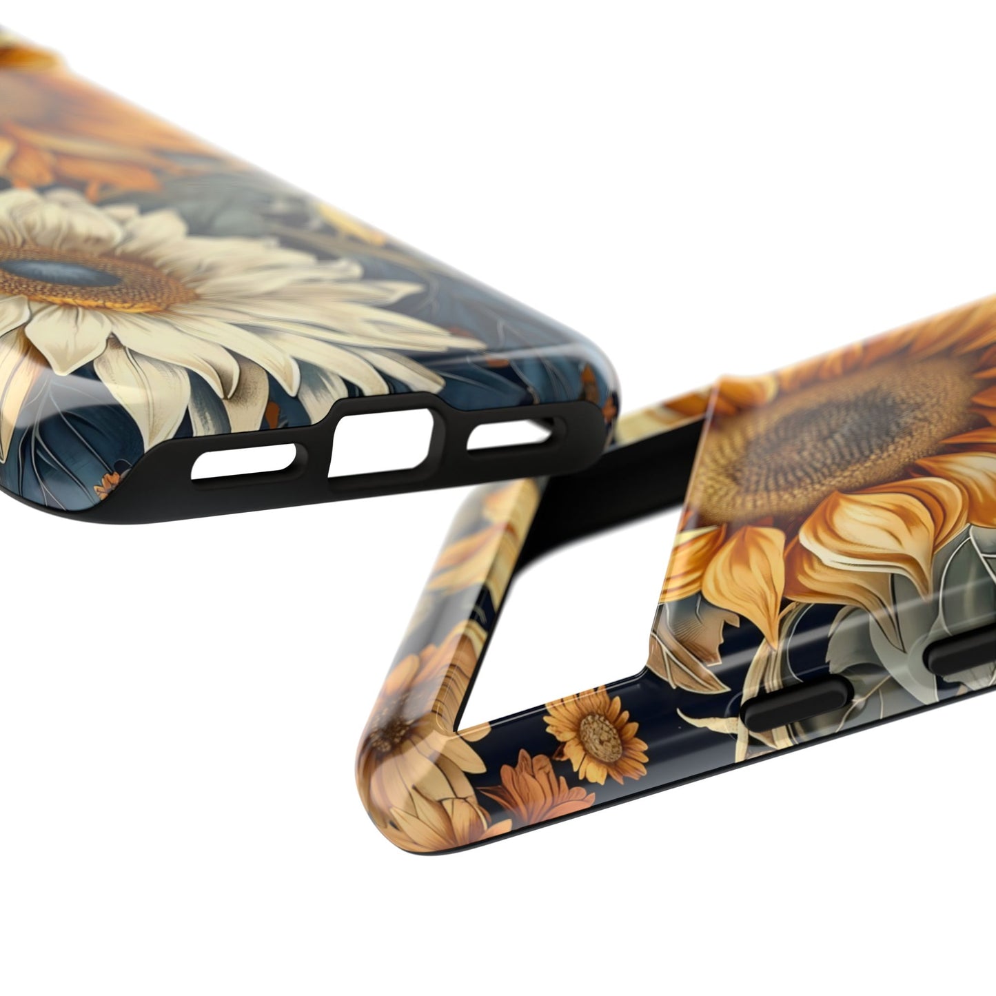 Floral Phone Case for Tough Cases, Sunflower Design, Nature Lover Gift, Birthday Present, Eco-Friendly Accessories, Summer Vibes