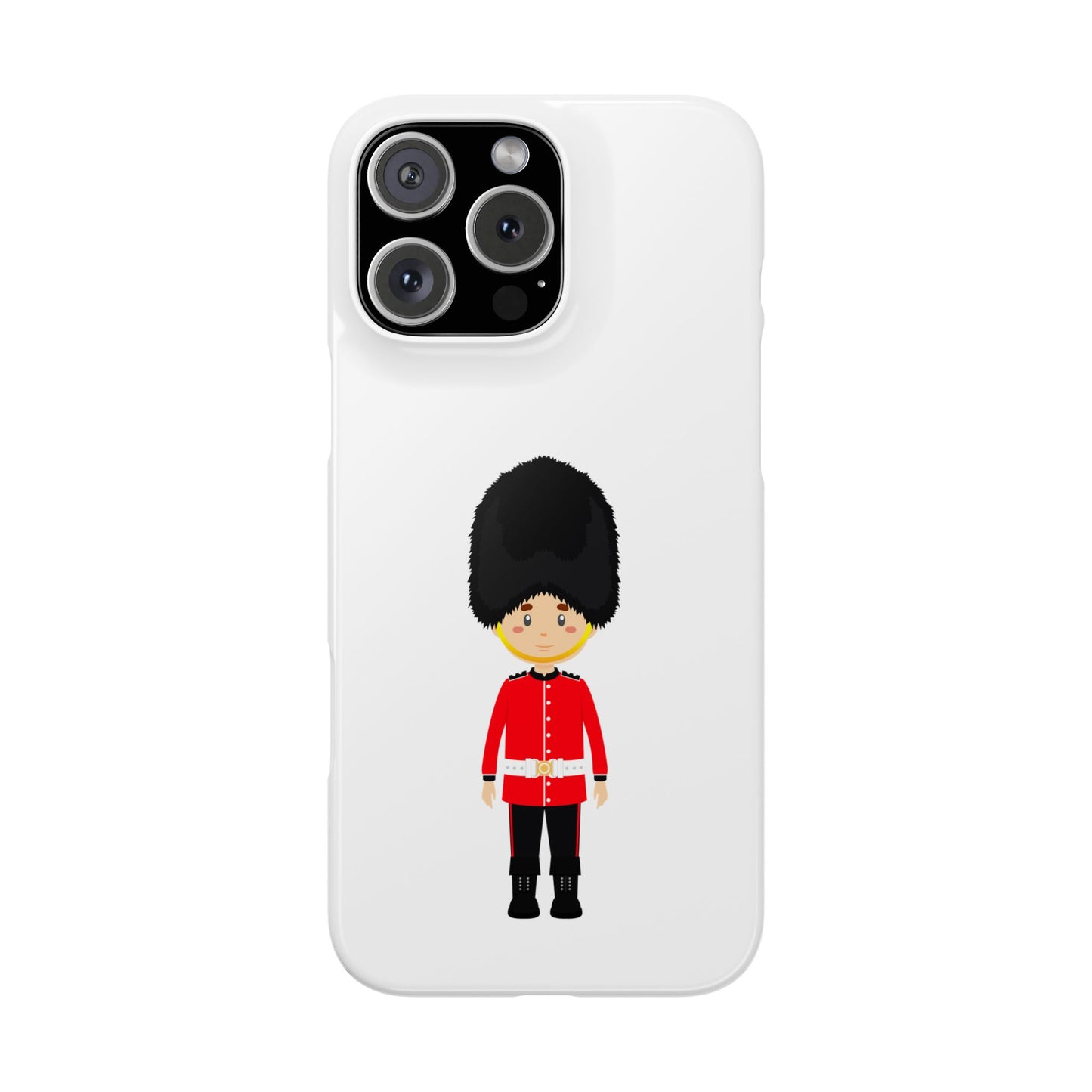 Adorable Guard Slim Phone Cases | Cute Phone Cover, Unique Gift, London Theme, Kid-Friendly Design, Cheerful Accessory
