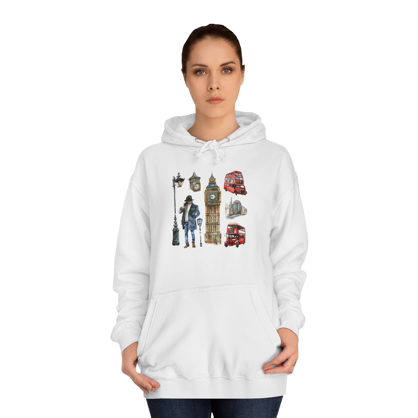 Unisex College Hoodie - Heritage Collection - Vintage England Icons