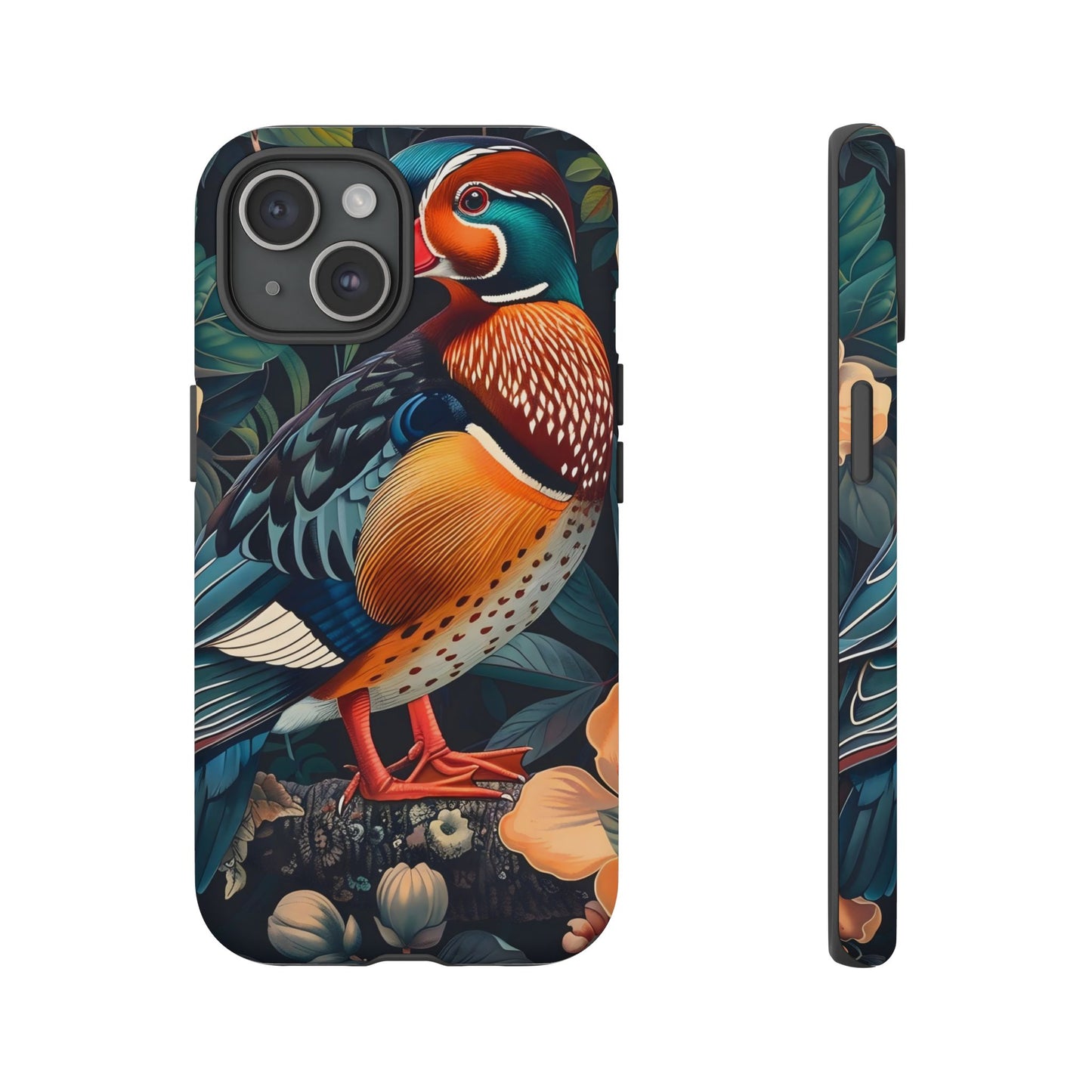 Vibrant Phone Case with Artistic Bird Design, Nature Lover Gift, Wildlife Enthusiast Accessory, Floral Tech Case, Unique Mobile Cover