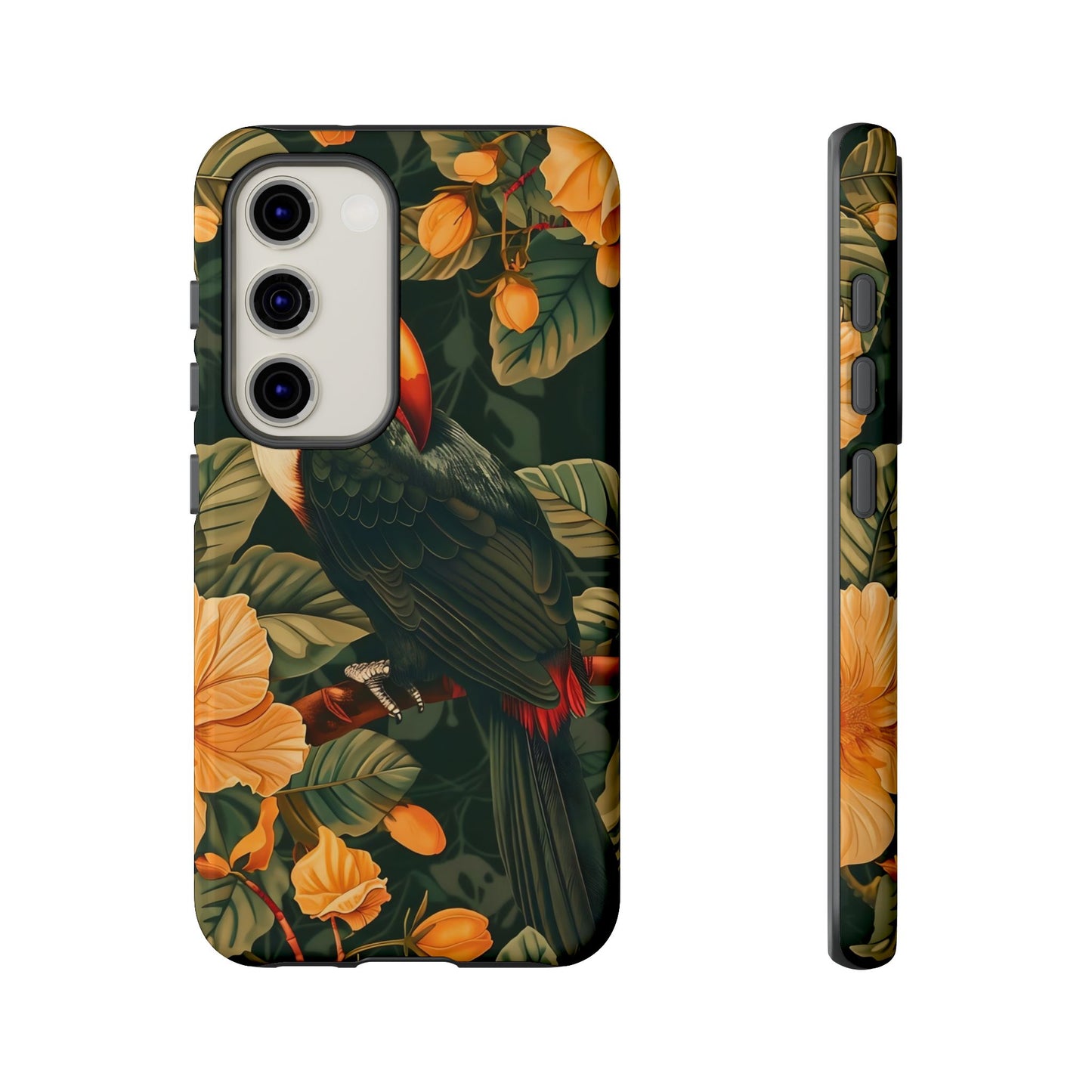Tropical Toucan Phone Case, Exotic Bird Cover, Nature Lover Gift, Eco-Friendly Design, Customizable Tech Accessory