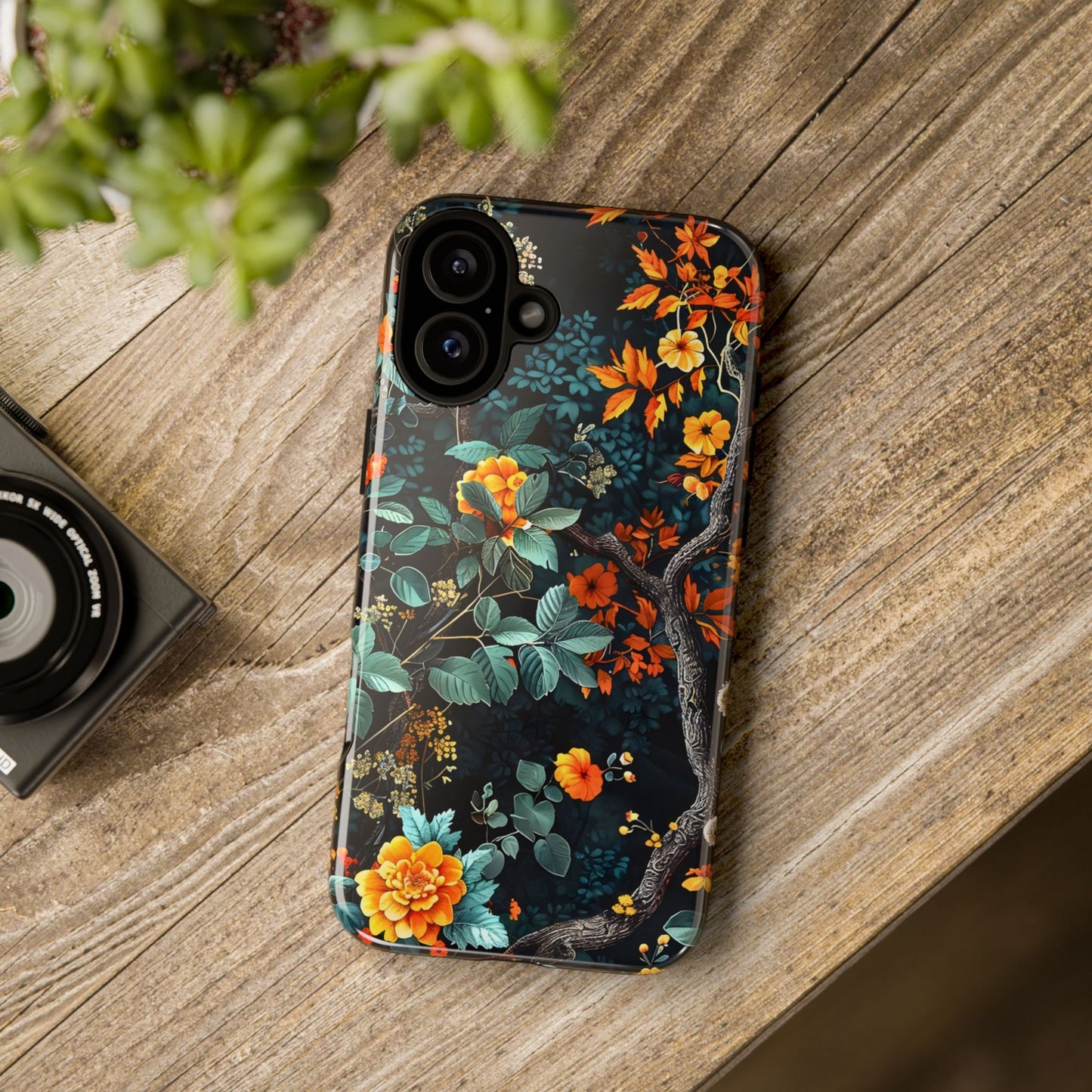 Floral Phone Case | Tough Cases, Protective Cover, Gift for Her, Autumn Vibes, Floral Phone Accessory, Unique Design
