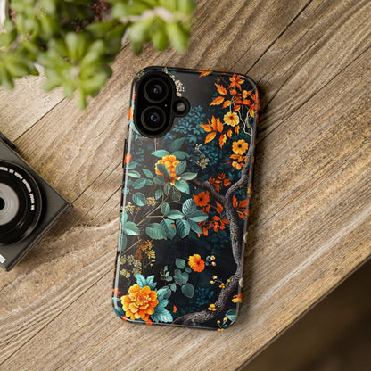Floral Phone Case | Tough Cases, Protective Cover, Gift for Her, Autumn Vibes, Floral Phone Accessory, Unique Design