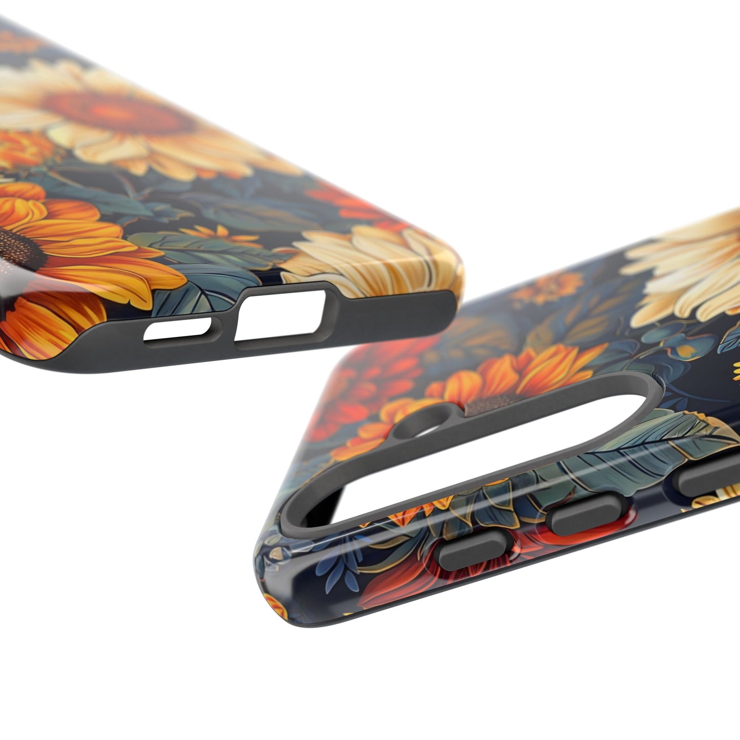 Floral Tough Phone Case | Sunflower Design, iPhone Cover, Protective Case, Gifts for Her, Floral Phone Accessory