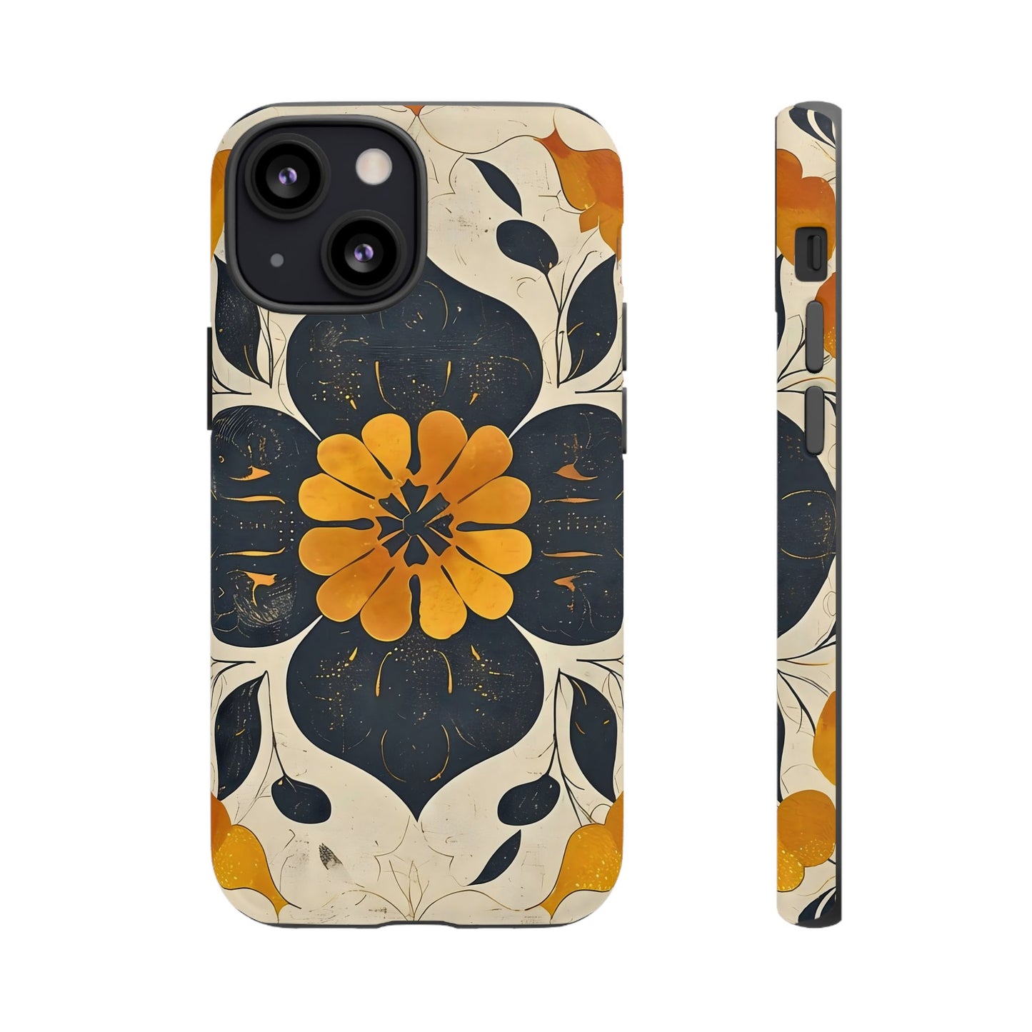 Floral Phone Case - Tough Cases, Botanical iPhone Cover, Vintage Flower Design, Durable Smartphone Protection, Unique Gift Idea