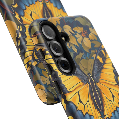 Colorful Butterfly Phone Case, Floral Design, Tough Cases, Protective Cover, Gifts for Nature Lovers, Birthday Present