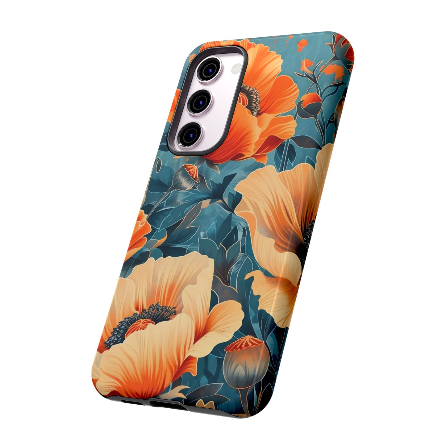 Floral Phone Case, Tough Cases for Protection and Style, Spring Aesthetic, Gift for Her, Phone Accessory for Nature Lovers