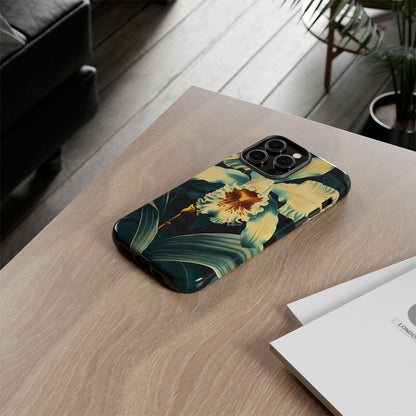 Floral Phone Case - Tough Cases with Orchid Design, Durable Smartphone Cover for Nature Lovers, Floral Gift for Her, Botanical [...]