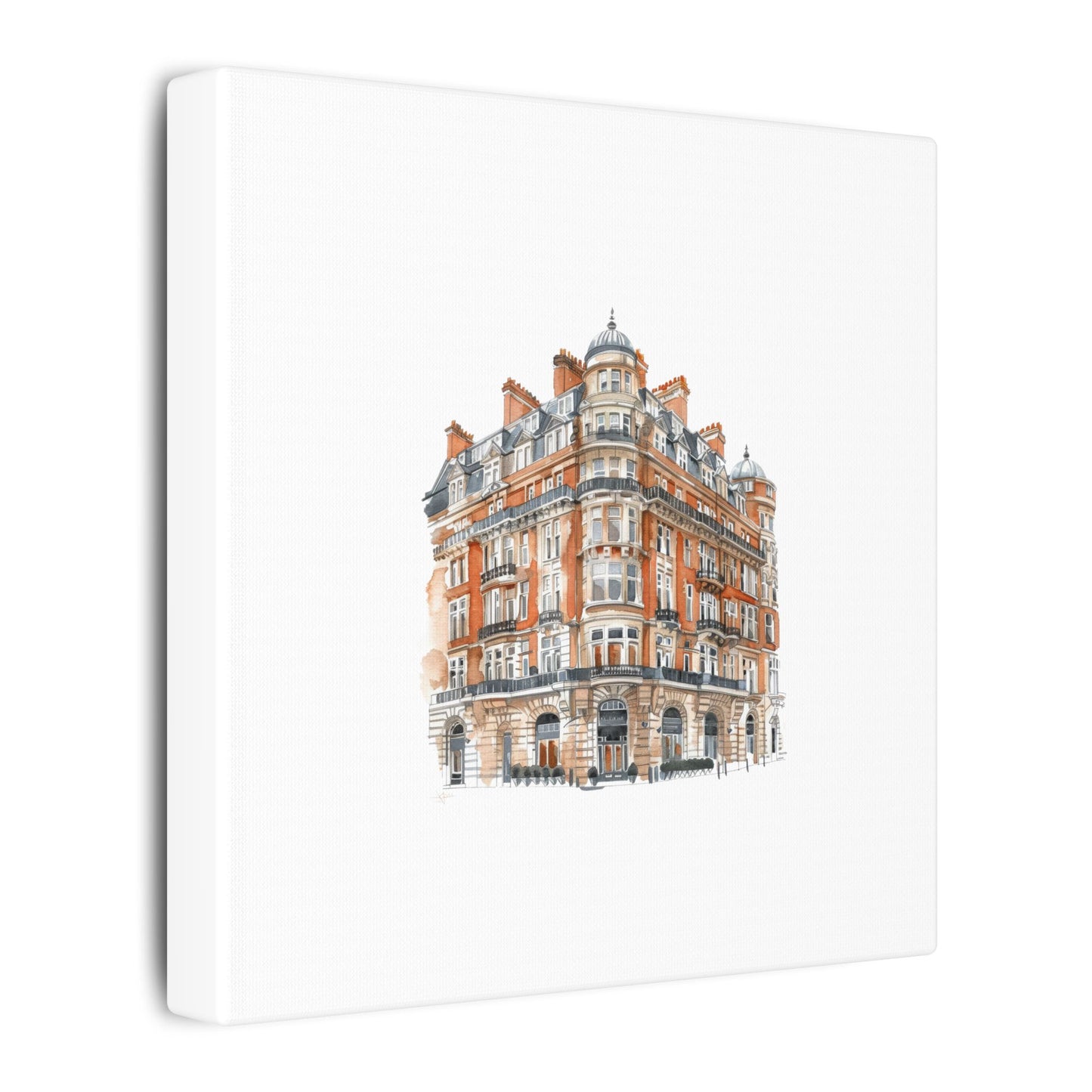 Artistic Matte Canvas Print of Historic Building, Wall Art Decor, Home Interior, Unique Gift, Fine Art, Architecture Lover, Urban Design