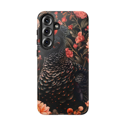 Tough Cases: Floral Design Phone Case, Stylish Protection for Your Phone, Unique Gift for Bird Lovers, Vibrant Floral Art, [...]