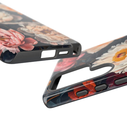 Floral Phone Case, Tough Phone Cover, Flower Design, Unique Gift for Her, Trendy Accessory, Spring Decor