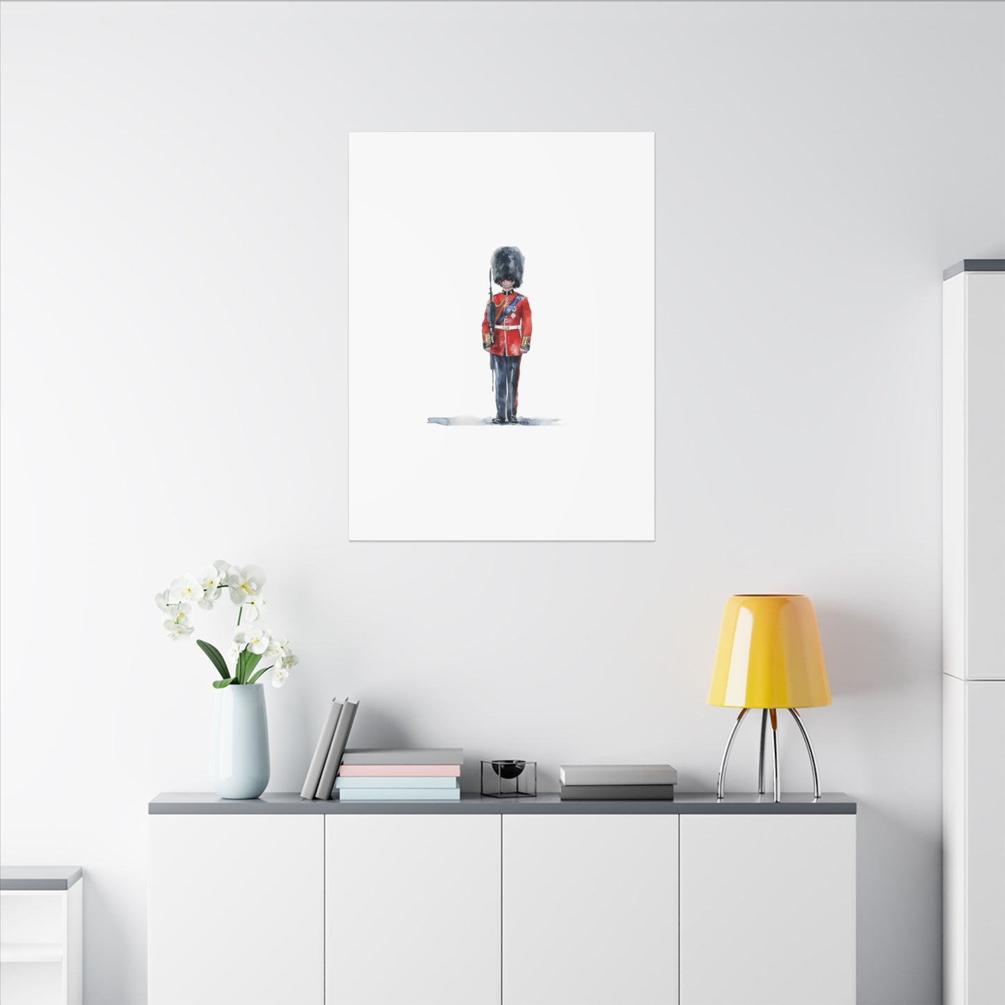 Royal Guard Canvas Art Print, British Soldier Wall Decor, Home Decoration, Gift for History Lovers, Art for Offices, Unique Wall Gallery