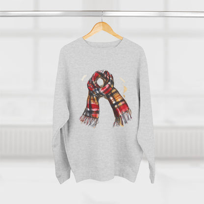 Unisex Crewneck Sweatshirt - Classic British Plaid Scarf