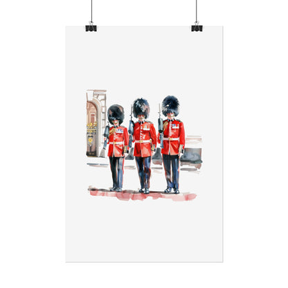 London Guard Roll-Up Posters, British Soldier Art Prints, Home Decor, Travel Gifts, Wall Art for Various Occasions