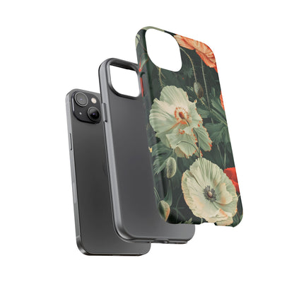 Floral Phone Case - Tough Cases, Botanical Design, Gift for Friends, Trendy Mobile Cover, Personalized Phone Accessory