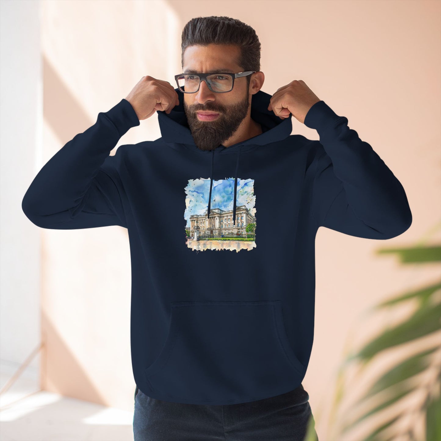 Three-Panel Fleece Hoodie - British Charming Nature