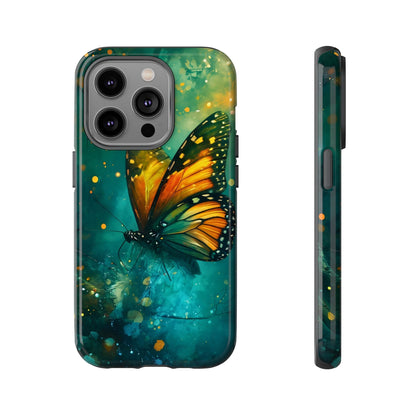 Colorful Butterfly Phone Case, Tough Cases for iPhone and Samsung, Cute Tech Accessories, Nature Lovers Gift, Vibrant Floral Design