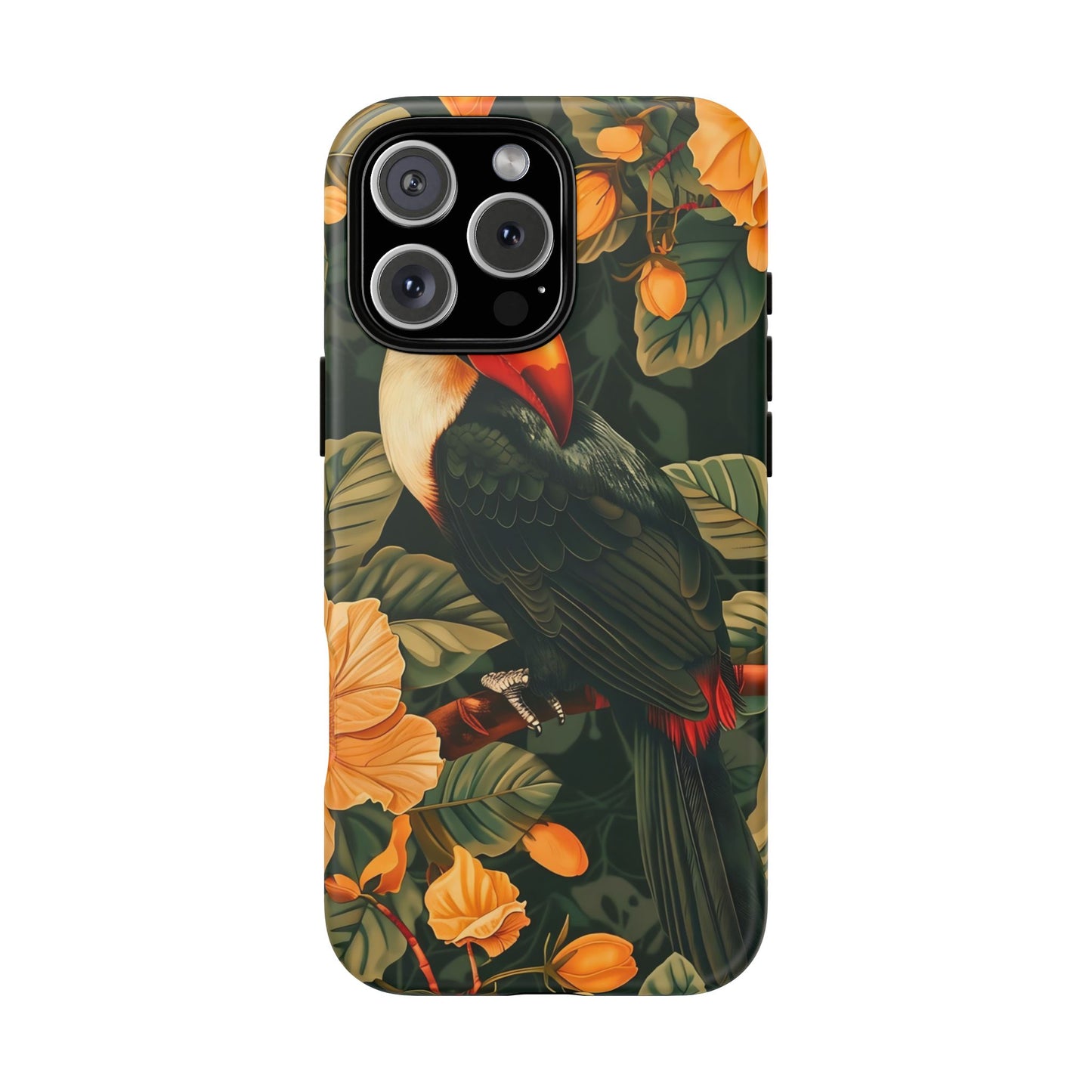 Tropical Toucan Phone Case, Exotic Bird Cover, Nature Lover Gift, Eco-Friendly Design, Customizable Tech Accessory