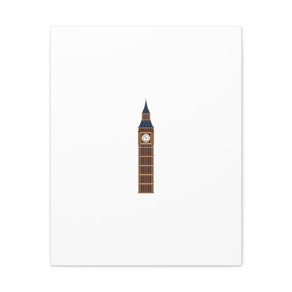 Big Ben Canvas Wall Art, Modern Home Decor, London Decor, Gift for Travel Lovers, Office Wall Art, Minimalist Art Print