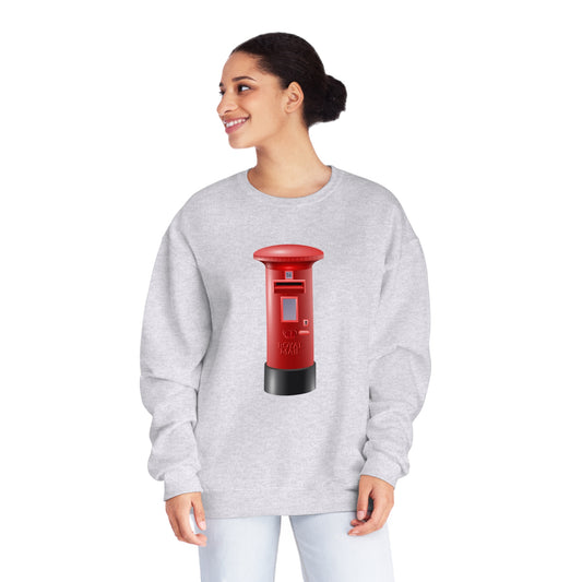 Unisex NuBlend® Crewneck Sweatshirt - Classic UK Royal Mailbox Design - British Postbox Icon