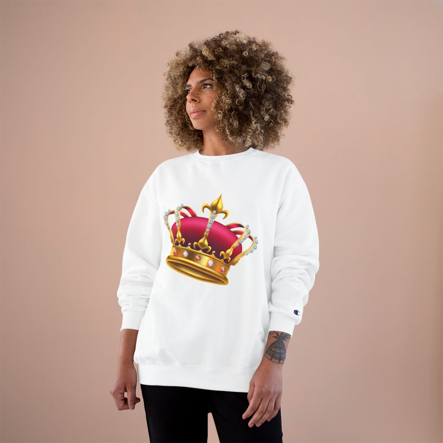 Champion Sweatshirt - British Royal Crown - Symbol of Regal Elegance and Authority