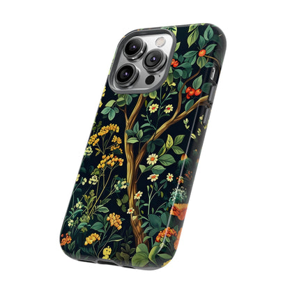 Floral iPhone Case, Nature Inspired Tough Case, Botanical Phone Cover, Eco-Friendly Gift, Unique Floral Design