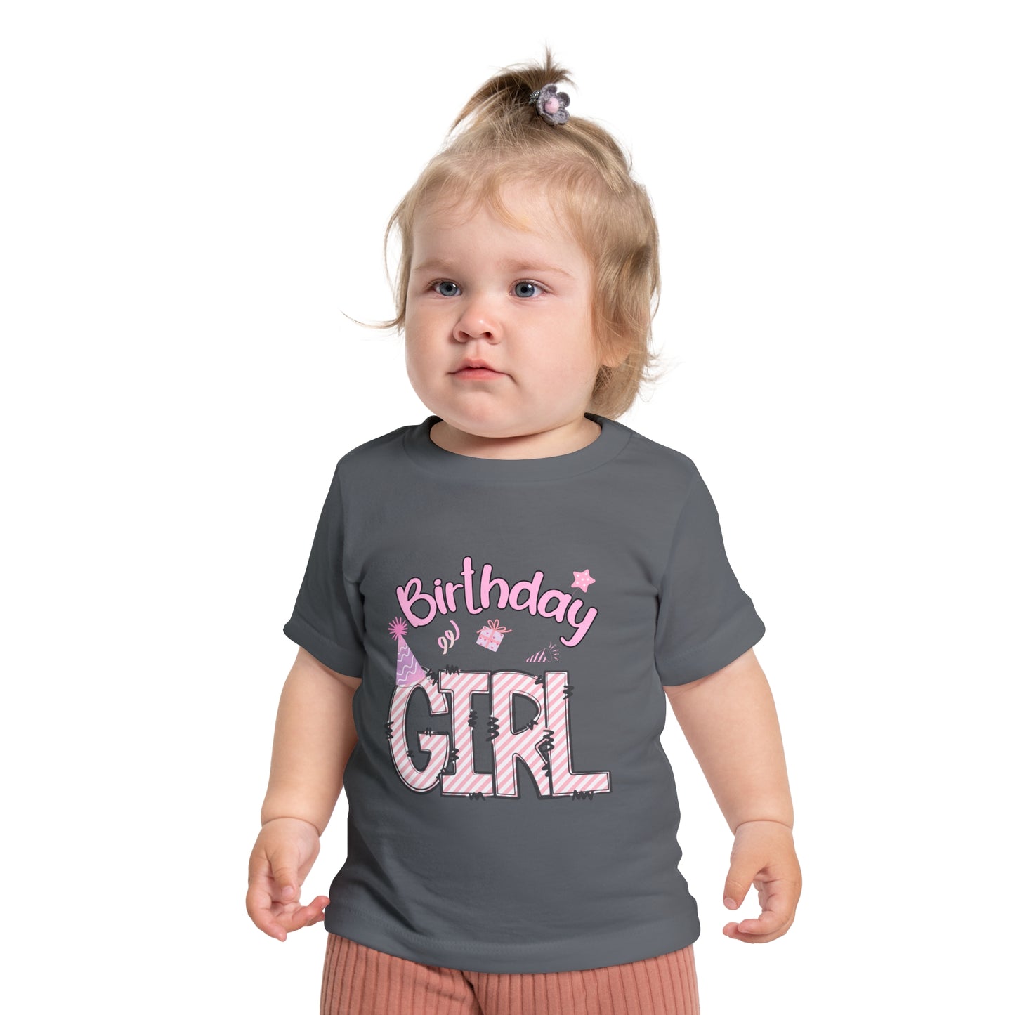 Kids' Birthday Girl T-Shirt - Cute Short Sleeve Tee for Celebrations
